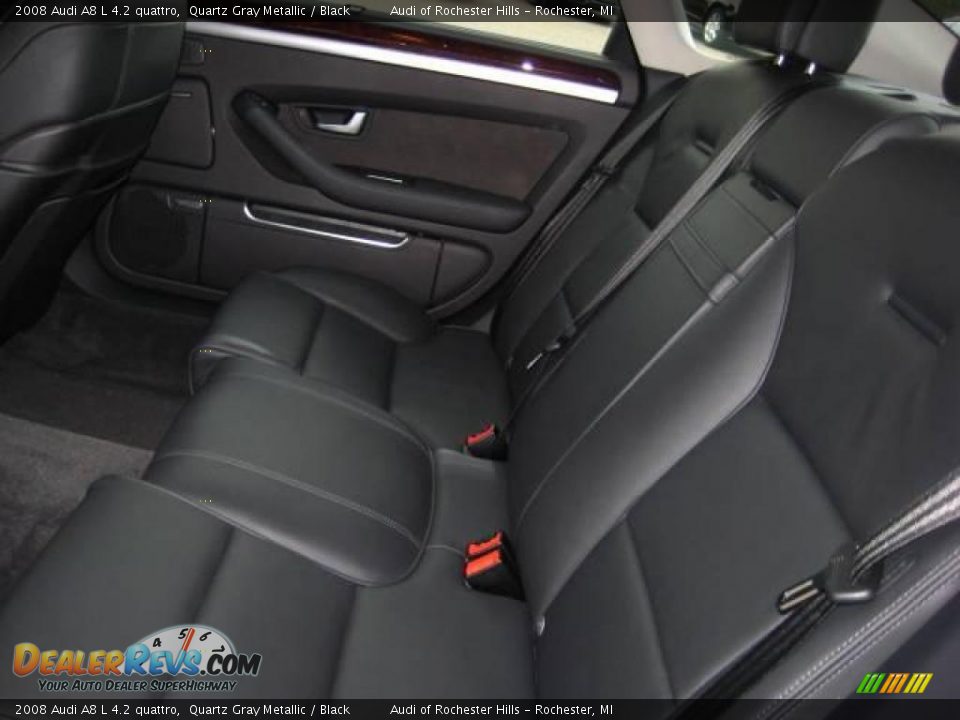2008 Audi A8 L 4.2 quattro Quartz Gray Metallic / Black Photo #14