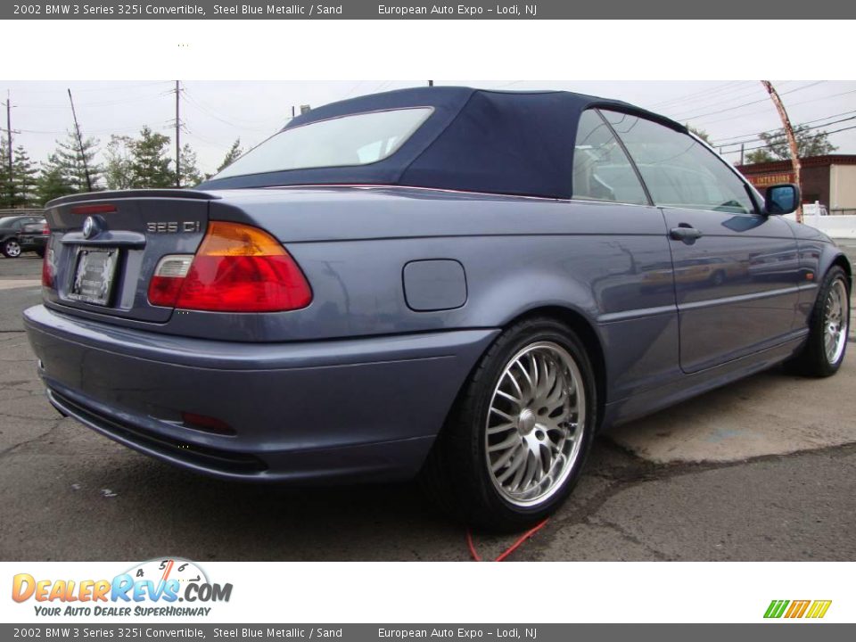 2002 BMW 3 Series 325i Convertible Steel Blue Metallic / Sand Photo #4