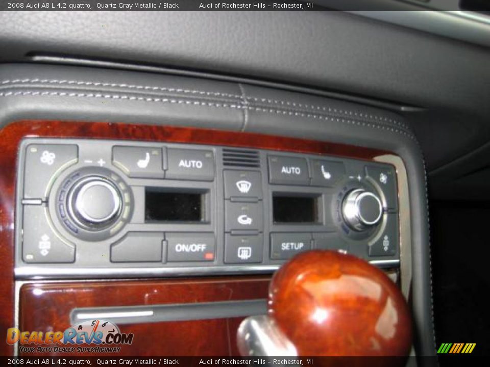 2008 Audi A8 L 4.2 quattro Quartz Gray Metallic / Black Photo #18