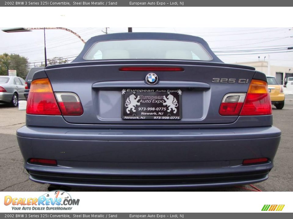 2002 BMW 3 Series 325i Convertible Steel Blue Metallic / Sand Photo #5