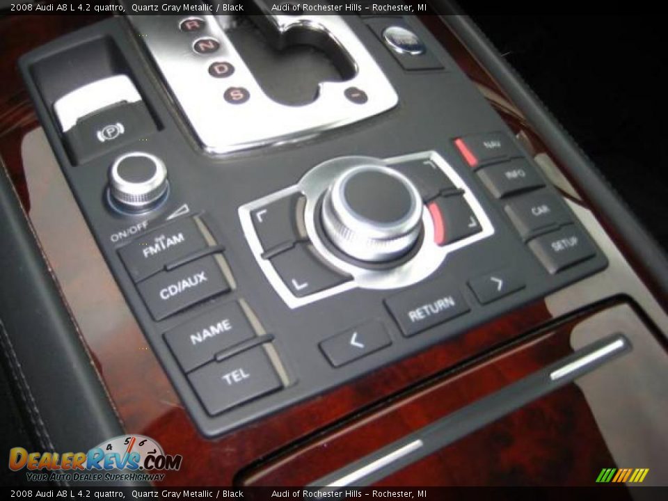 2008 Audi A8 L 4.2 quattro Quartz Gray Metallic / Black Photo #19