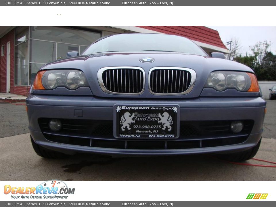 2002 BMW 3 Series 325i Convertible Steel Blue Metallic / Sand Photo #6