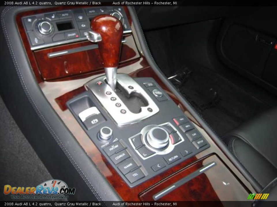 2008 Audi A8 L 4.2 quattro Quartz Gray Metallic / Black Photo #20