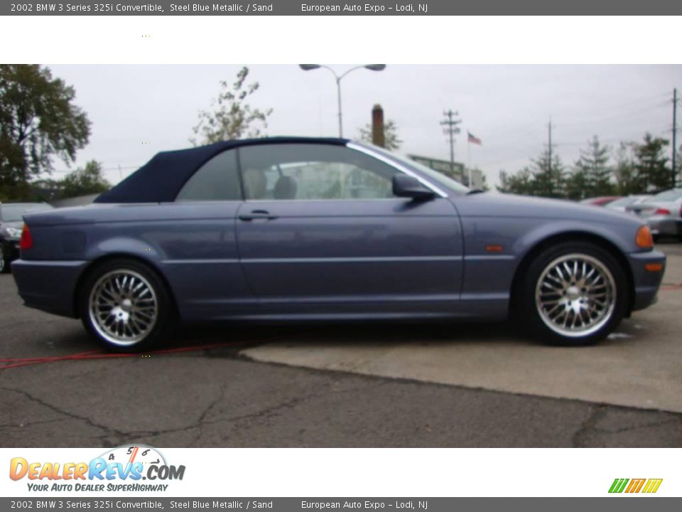 2002 BMW 3 Series 325i Convertible Steel Blue Metallic / Sand Photo #7