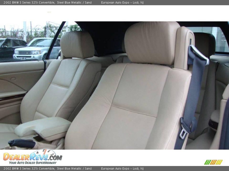 2002 BMW 3 Series 325i Convertible Steel Blue Metallic / Sand Photo #9