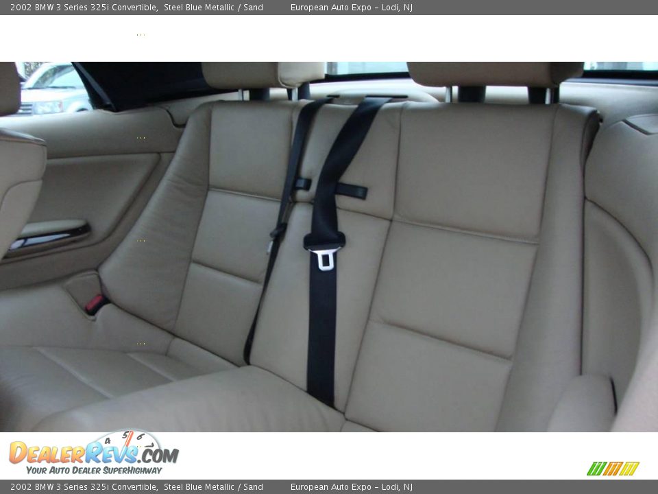 2002 BMW 3 Series 325i Convertible Steel Blue Metallic / Sand Photo #10