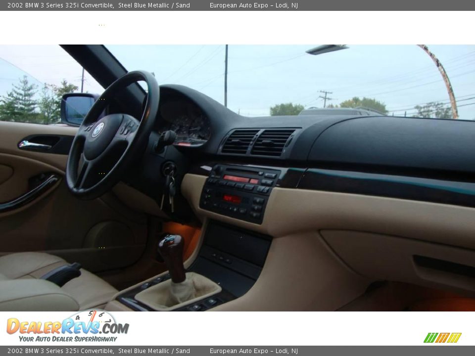 2002 BMW 3 Series 325i Convertible Steel Blue Metallic / Sand Photo #11