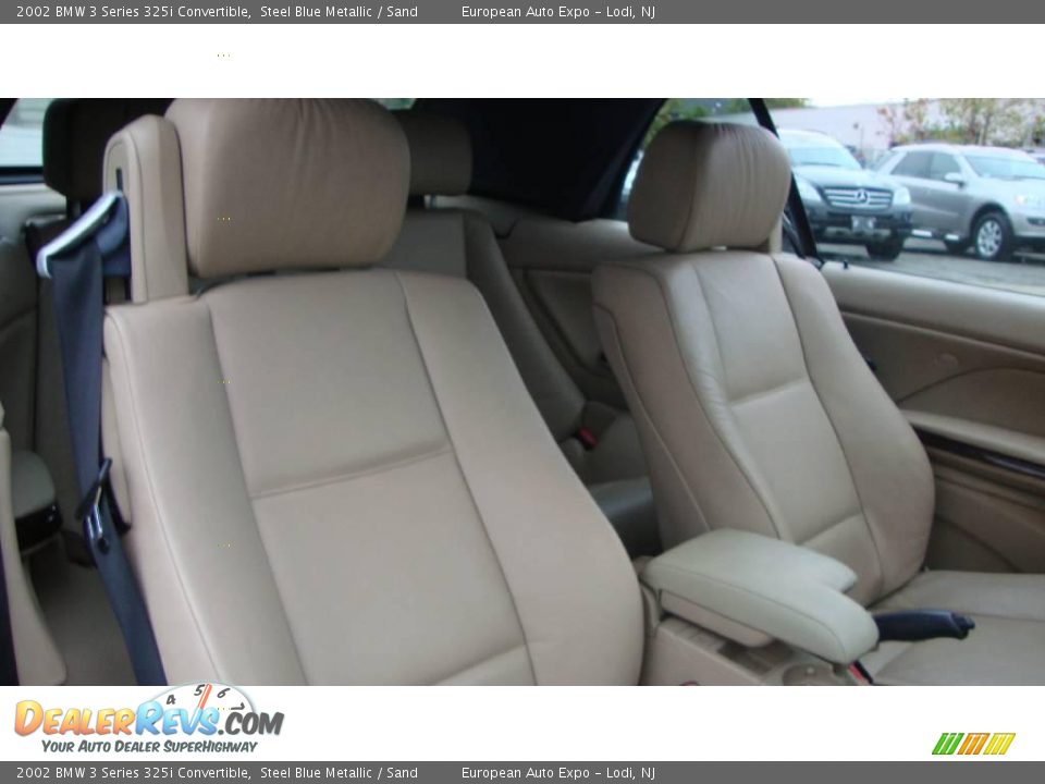 2002 BMW 3 Series 325i Convertible Steel Blue Metallic / Sand Photo #12