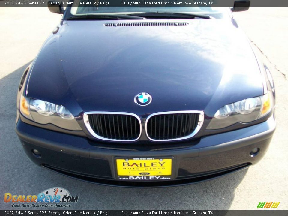 2002 BMW 3 Series 325i Sedan Orient Blue Metallic / Beige Photo #1