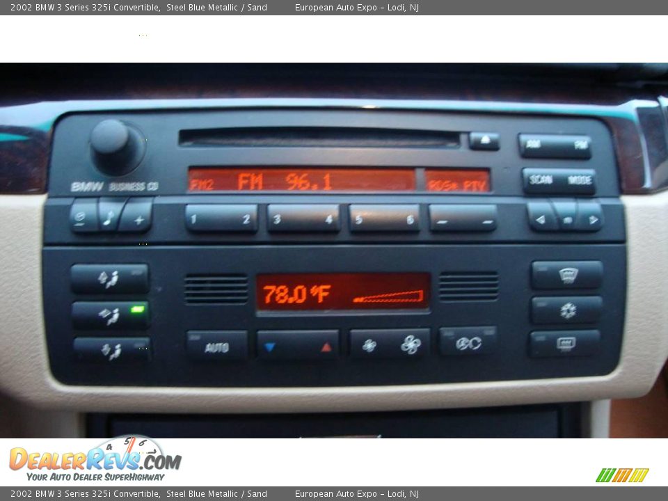 2002 BMW 3 Series 325i Convertible Steel Blue Metallic / Sand Photo #15