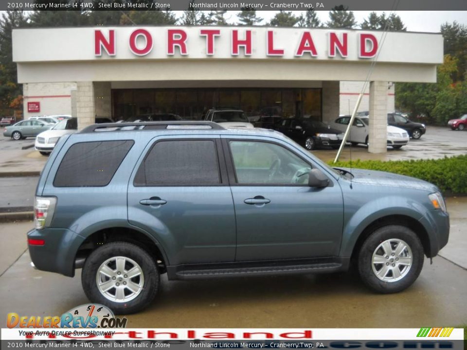2010 Mercury Mariner I4 4WD Steel Blue Metallic / Stone Photo #1