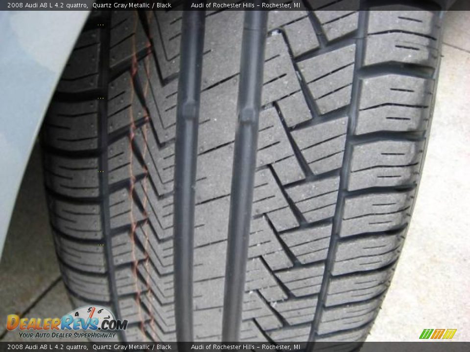 2008 Audi A8 L 4.2 quattro Quartz Gray Metallic / Black Photo #26