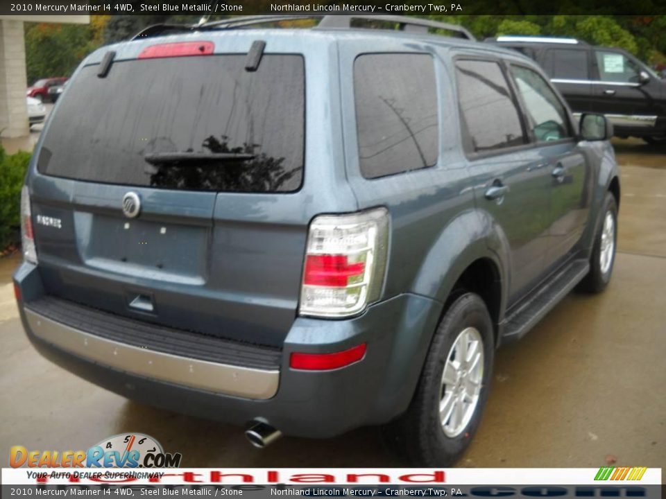 2010 Mercury Mariner I4 4WD Steel Blue Metallic / Stone Photo #2