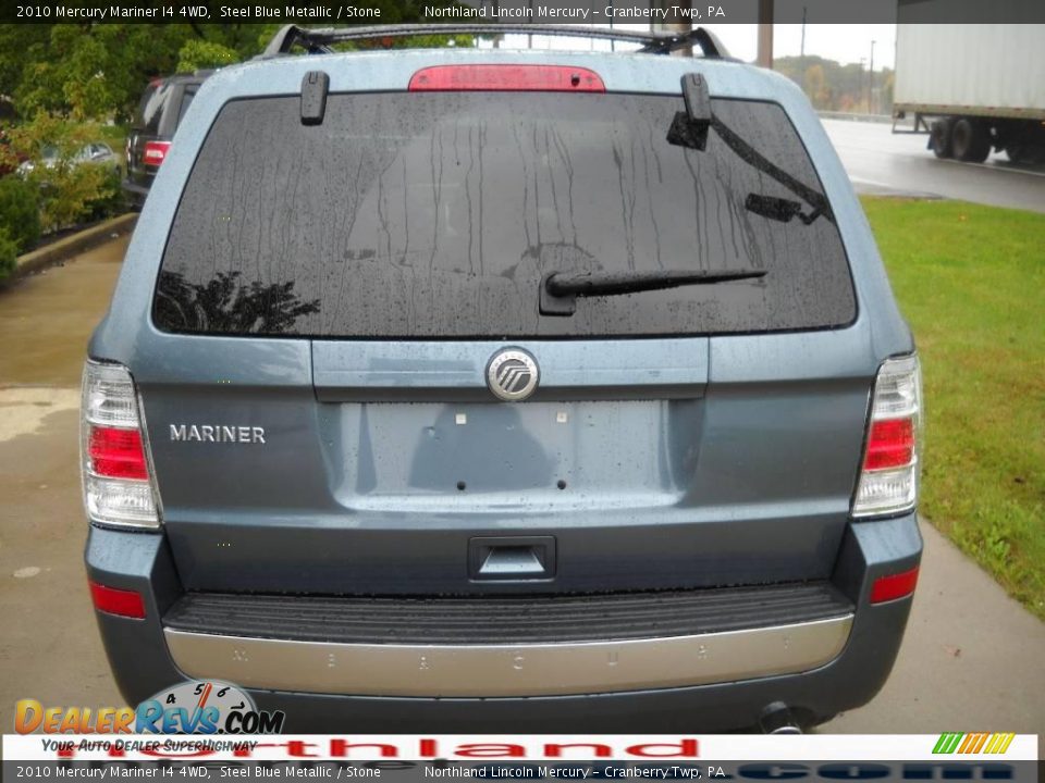 2010 Mercury Mariner I4 4WD Steel Blue Metallic / Stone Photo #3