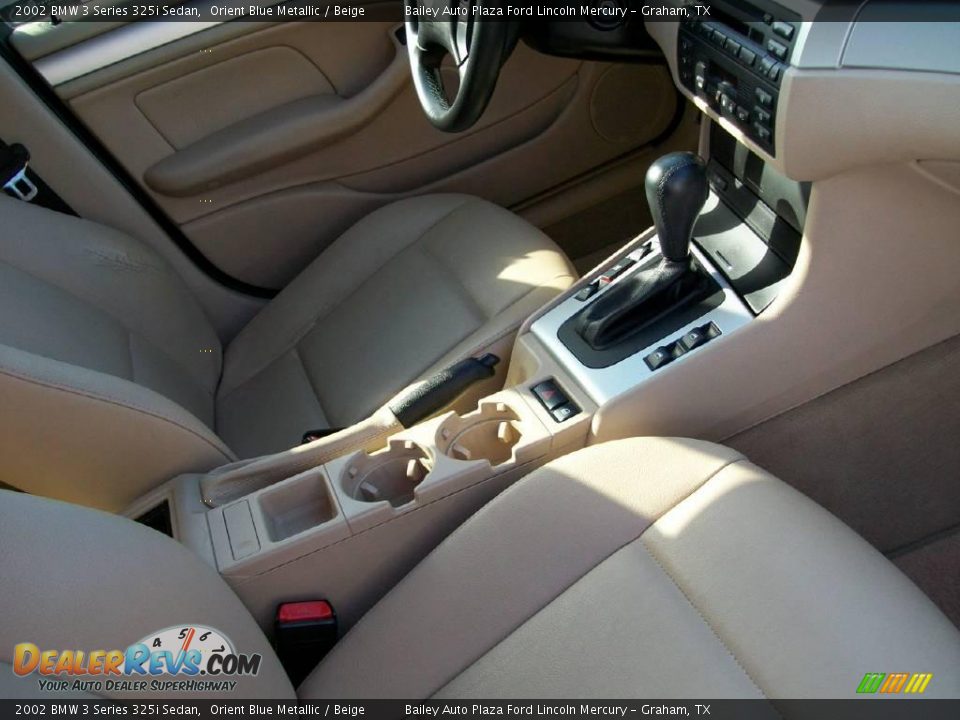 2002 BMW 3 Series 325i Sedan Orient Blue Metallic / Beige Photo #7