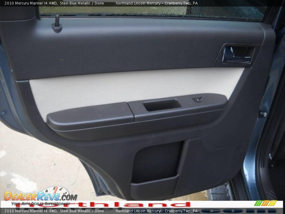 2010 Mercury Mariner I4 4WD Steel Blue Metallic / Stone Photo #9