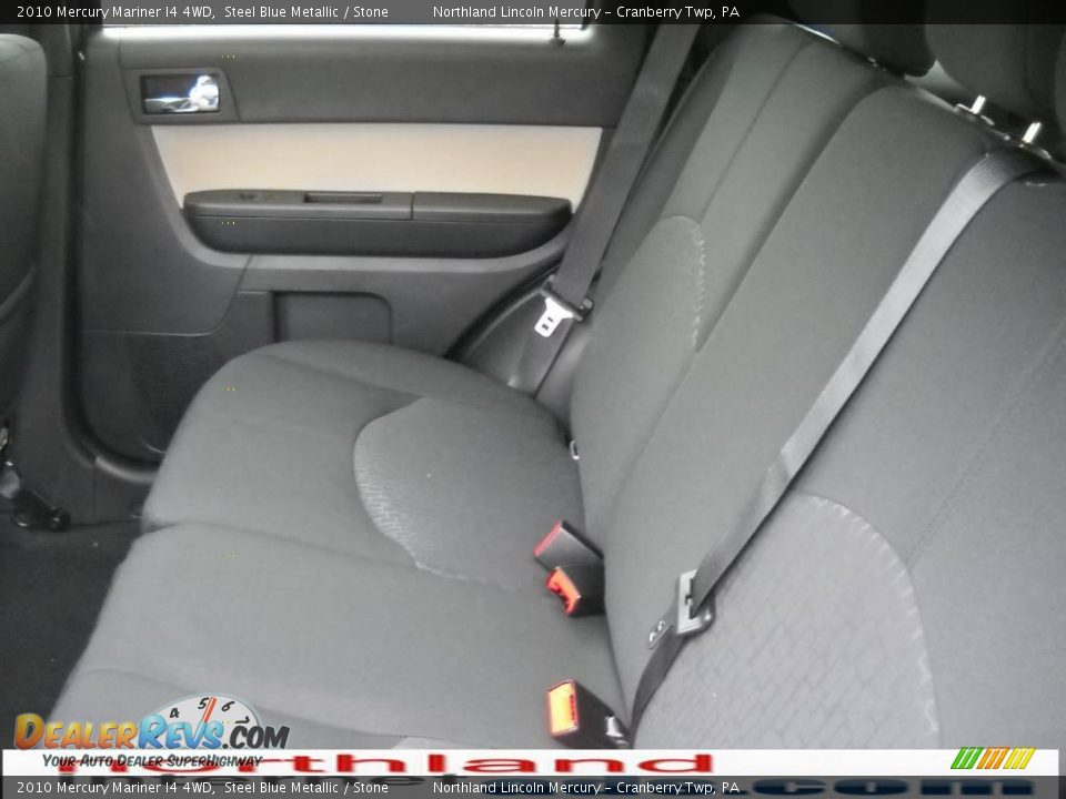 2010 Mercury Mariner I4 4WD Steel Blue Metallic / Stone Photo #11