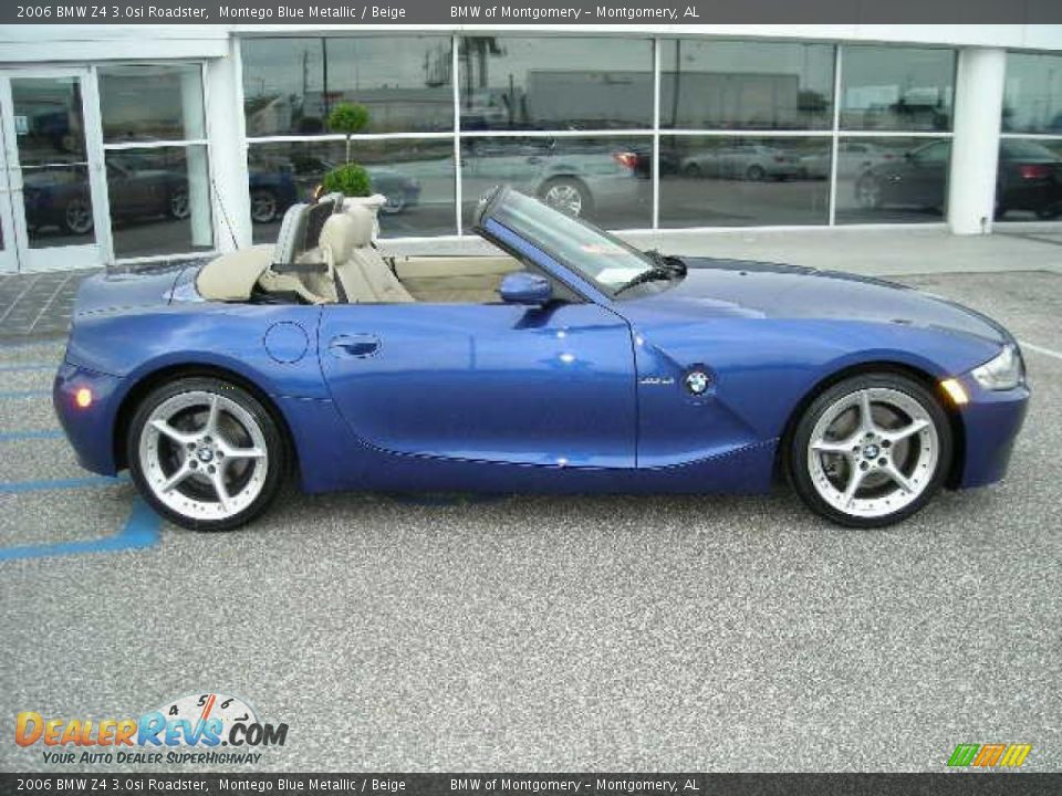 2006 BMW Z4 3.0si Roadster Montego Blue Metallic / Beige Photo #2