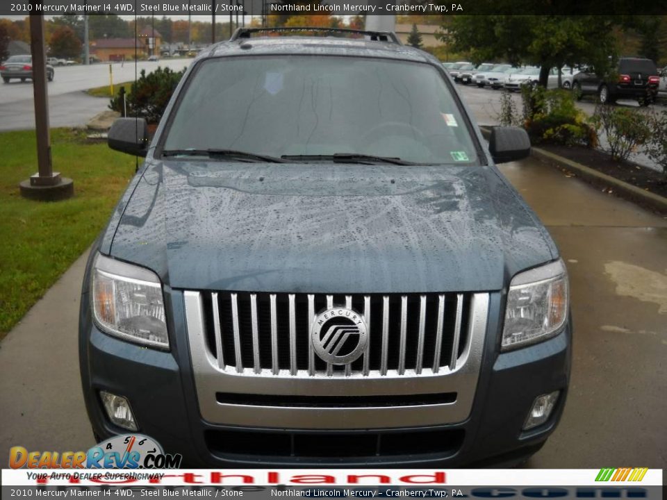 2010 Mercury Mariner I4 4WD Steel Blue Metallic / Stone Photo #13