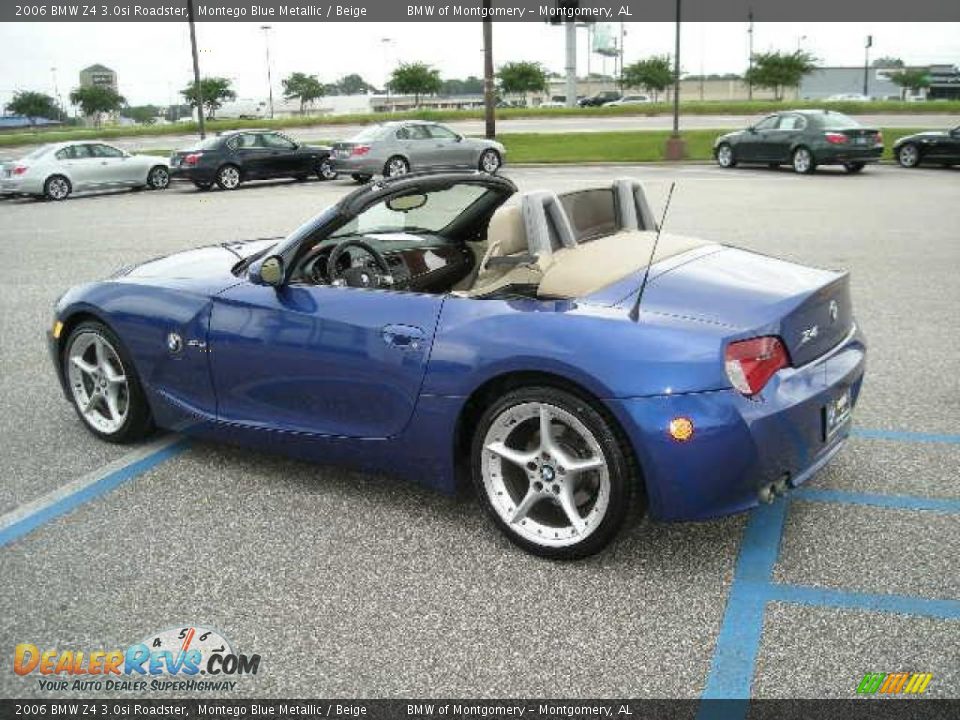 2006 BMW Z4 3.0si Roadster Montego Blue Metallic / Beige Photo #3