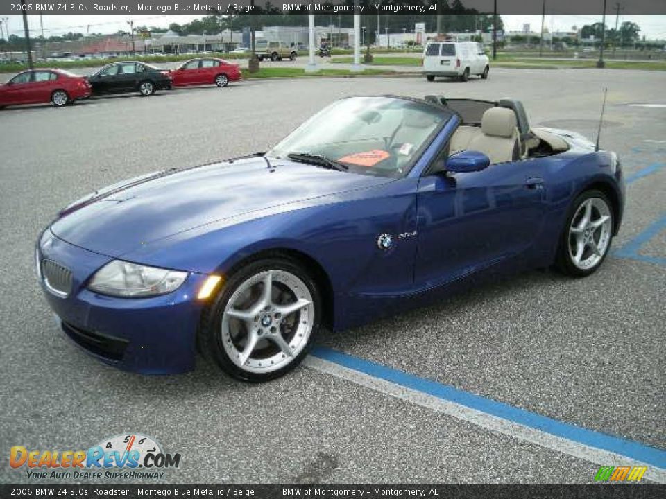 2006 BMW Z4 3.0si Roadster Montego Blue Metallic / Beige Photo #4