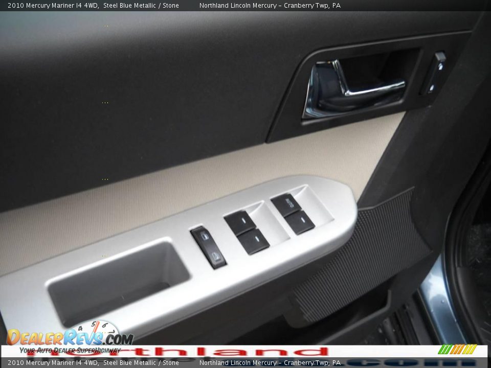 2010 Mercury Mariner I4 4WD Steel Blue Metallic / Stone Photo #15