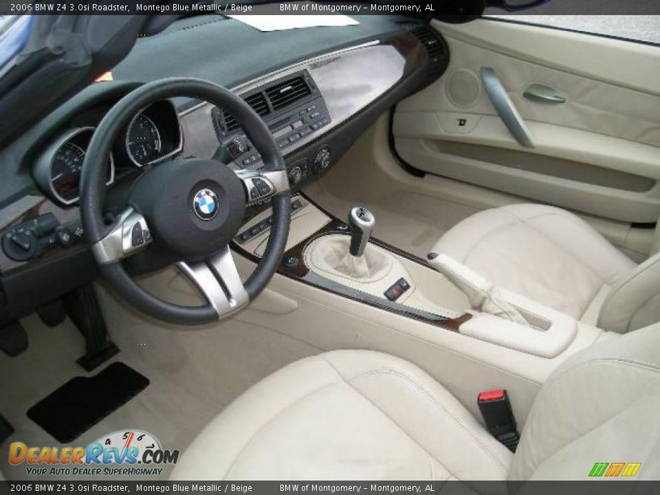2006 BMW Z4 3.0si Roadster Montego Blue Metallic / Beige Photo #5