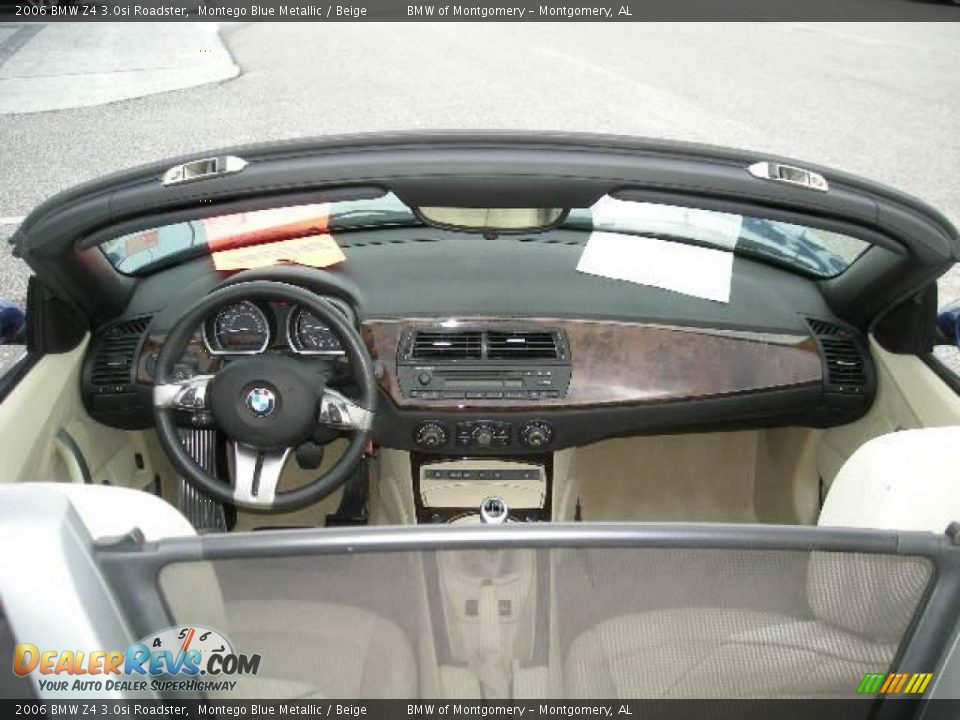 2006 BMW Z4 3.0si Roadster Montego Blue Metallic / Beige Photo #6