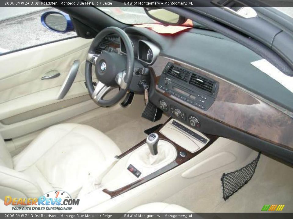 2006 BMW Z4 3.0si Roadster Montego Blue Metallic / Beige Photo #7