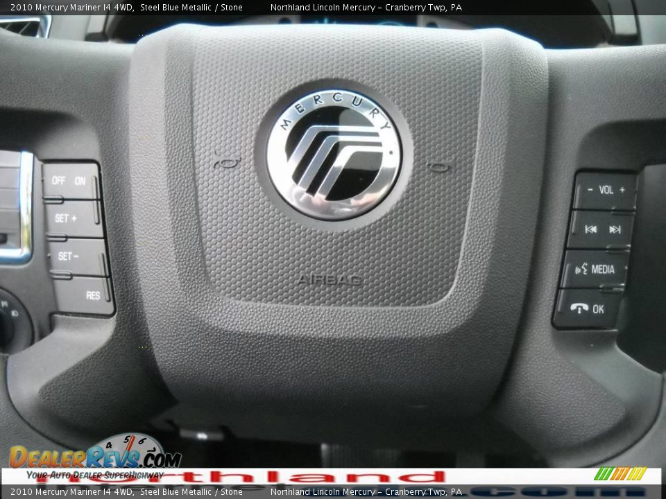 2010 Mercury Mariner I4 4WD Steel Blue Metallic / Stone Photo #19