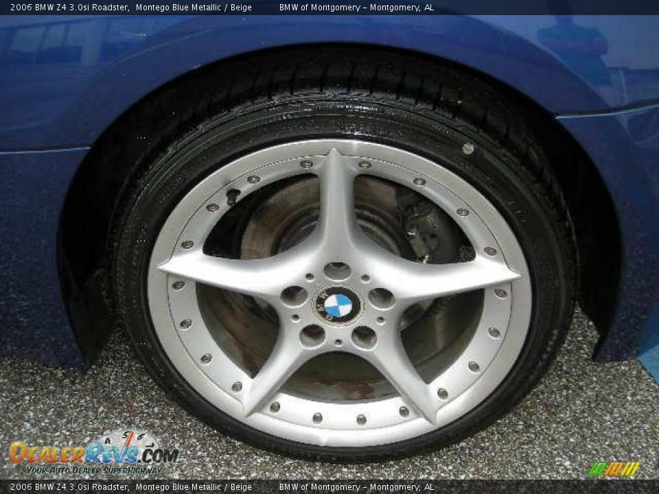 2006 BMW Z4 3.0si Roadster Montego Blue Metallic / Beige Photo #9