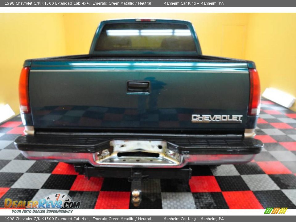 1998 Chevrolet C/K K1500 Extended Cab 4x4 Emerald Green Metallic / Neutral Photo #5