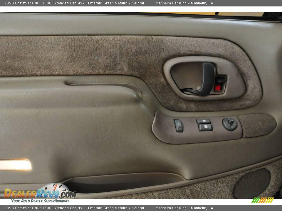 1998 Chevrolet C/K K1500 Extended Cab 4x4 Emerald Green Metallic / Neutral Photo #10