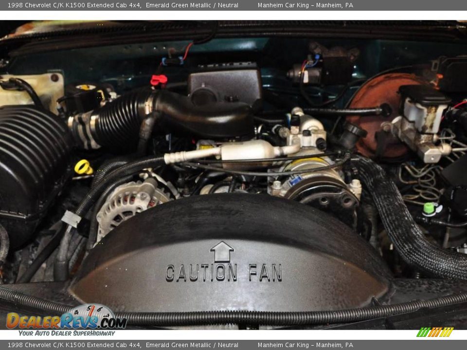 1998 Chevrolet C/K K1500 Extended Cab 4x4 Emerald Green Metallic / Neutral Photo #17
