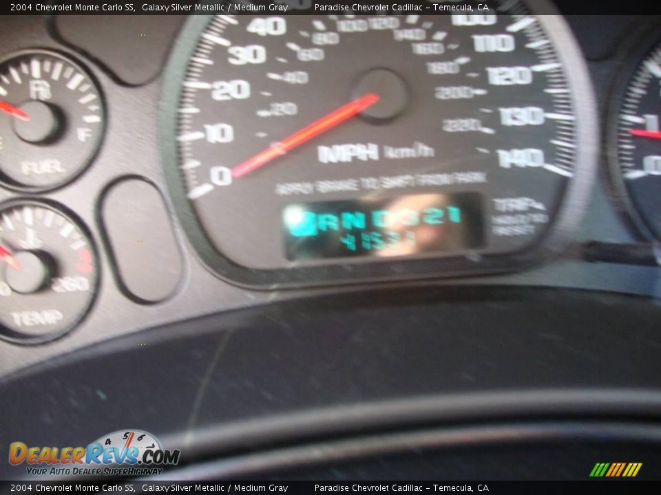 2004 Chevrolet Monte Carlo SS Galaxy Silver Metallic / Medium Gray Photo #8