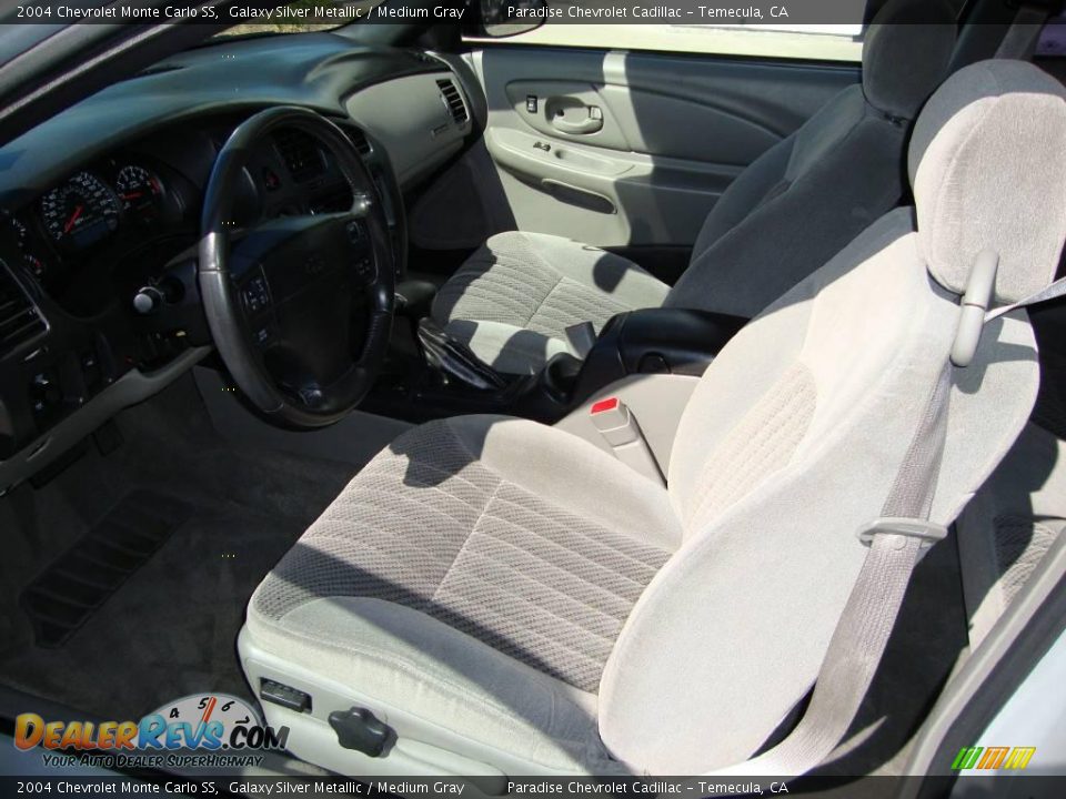 2004 Chevrolet Monte Carlo SS Galaxy Silver Metallic / Medium Gray Photo #9