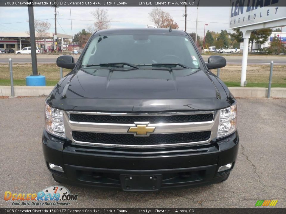 2008 Chevrolet Silverado 1500 LTZ Extended Cab 4x4 Black / Ebony Photo #2