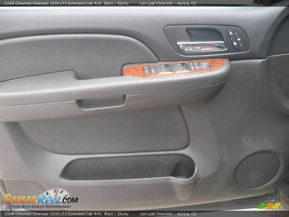 2008 Chevrolet Silverado 1500 LTZ Extended Cab 4x4 Black / Ebony Photo #7