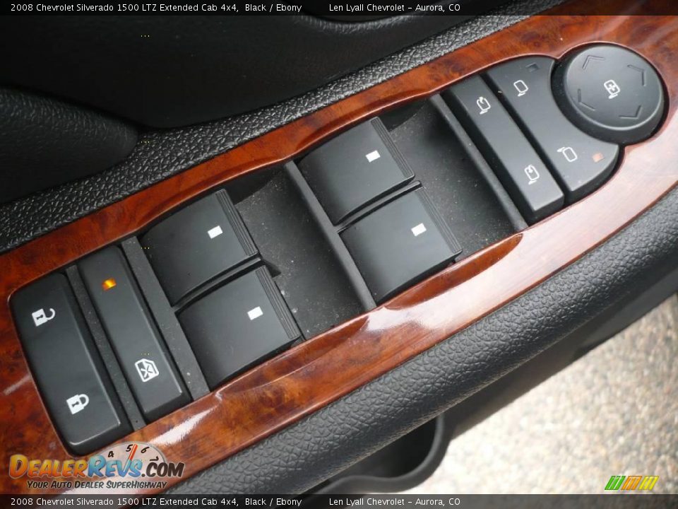 2008 Chevrolet Silverado 1500 LTZ Extended Cab 4x4 Black / Ebony Photo #8
