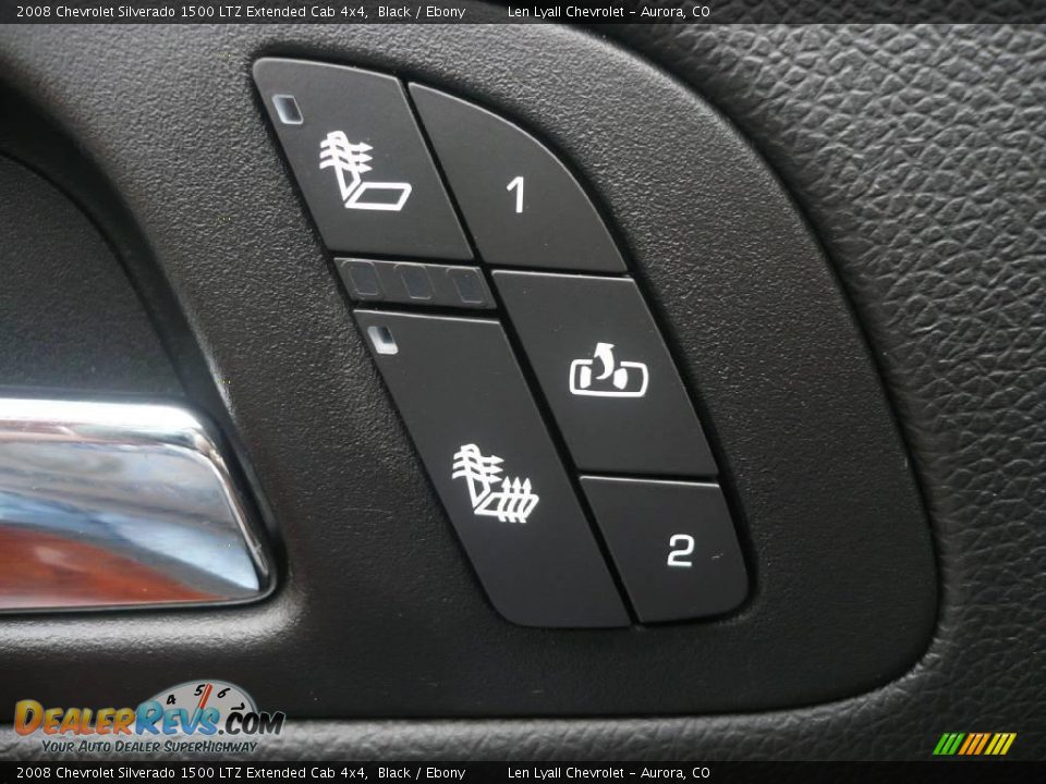 2008 Chevrolet Silverado 1500 LTZ Extended Cab 4x4 Black / Ebony Photo #9