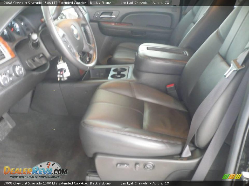 2008 Chevrolet Silverado 1500 LTZ Extended Cab 4x4 Black / Ebony Photo #10