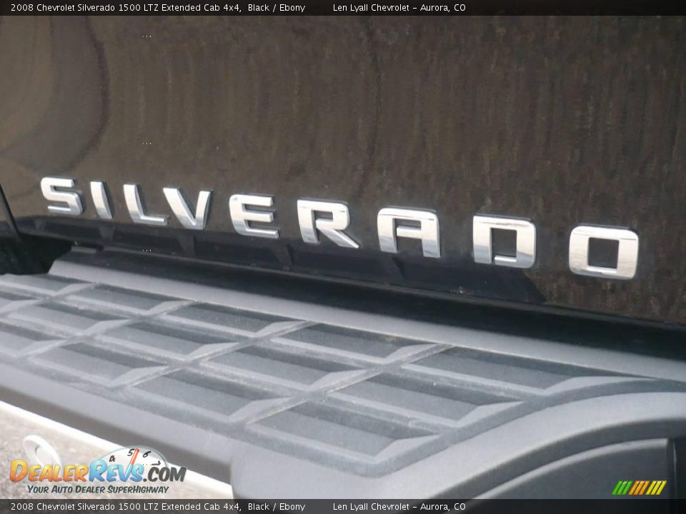 2008 Chevrolet Silverado 1500 LTZ Extended Cab 4x4 Black / Ebony Photo #13