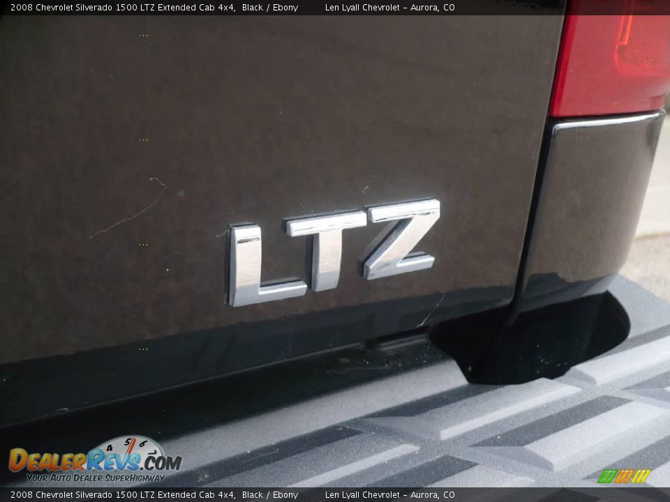 2008 Chevrolet Silverado 1500 LTZ Extended Cab 4x4 Black / Ebony Photo #15
