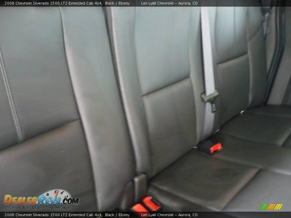 2008 Chevrolet Silverado 1500 LTZ Extended Cab 4x4 Black / Ebony Photo #18