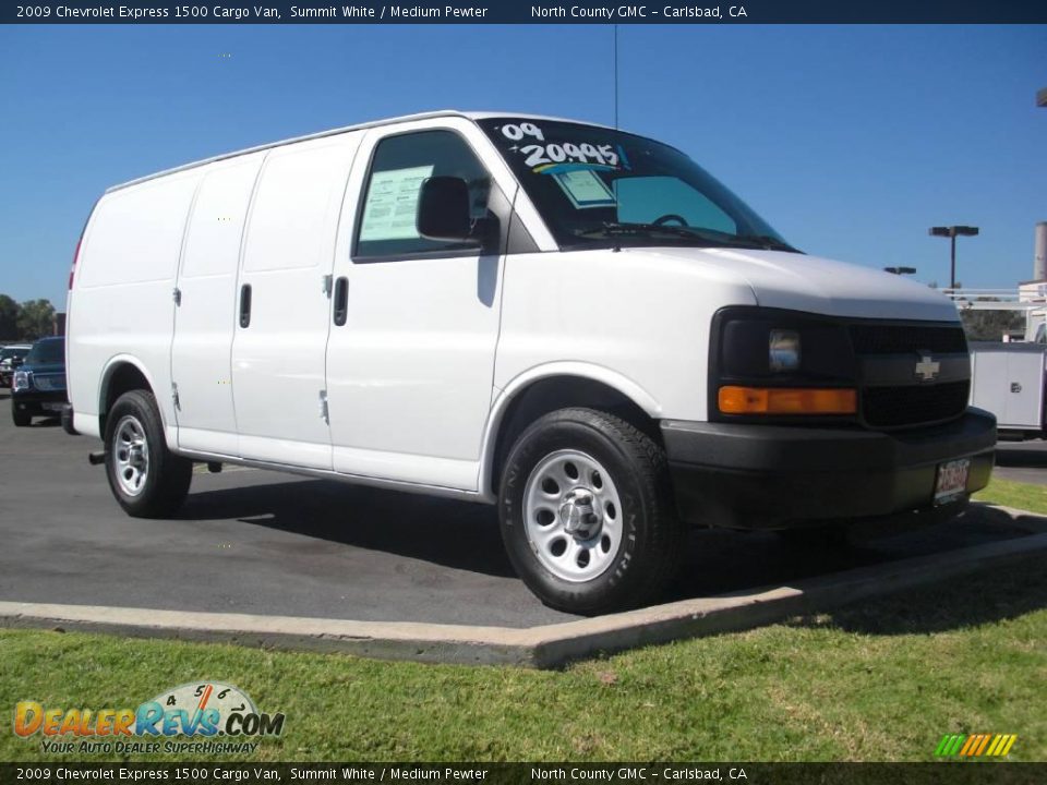 2009 Chevrolet Express 1500 Cargo Van Summit White / Medium Pewter Photo #1