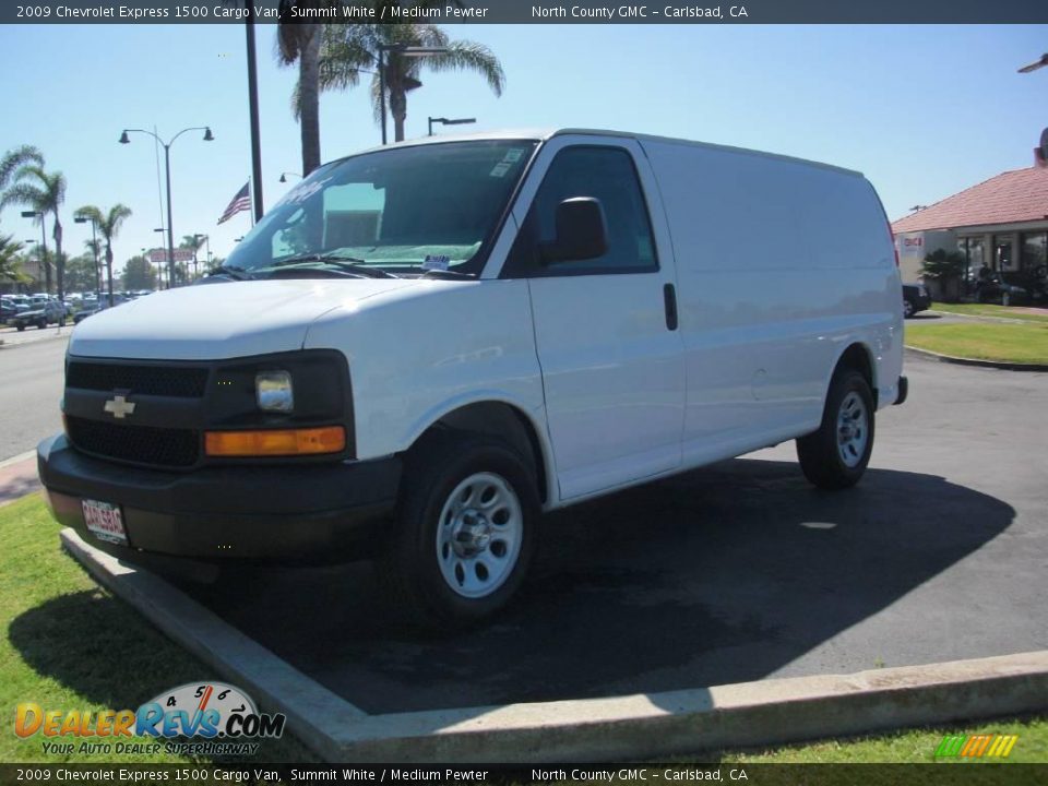 2009 Chevrolet Express 1500 Cargo Van Summit White / Medium Pewter Photo #3