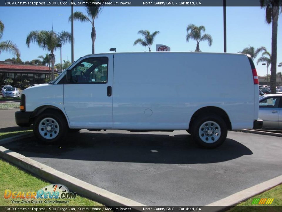 2009 Chevrolet Express 1500 Cargo Van Summit White / Medium Pewter Photo #4