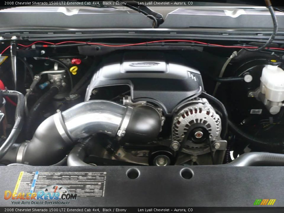 2008 Chevrolet Silverado 1500 LTZ Extended Cab 4x4 Black / Ebony Photo #23
