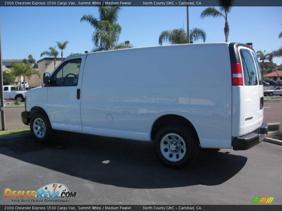 2009 Chevrolet Express 1500 Cargo Van Summit White / Medium Pewter Photo #5
