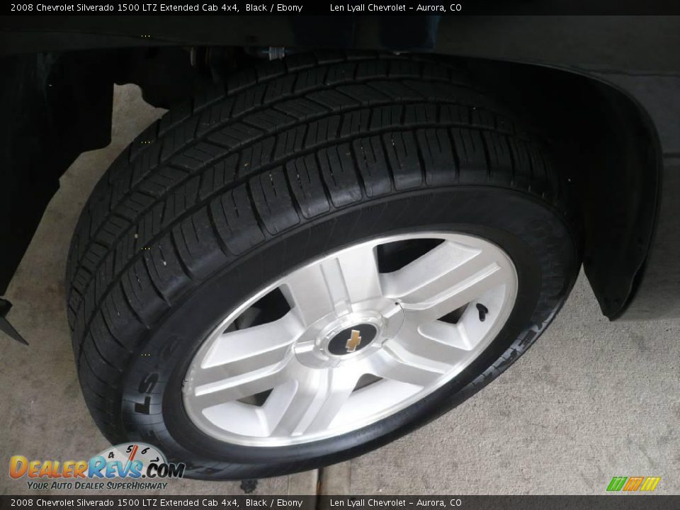 2008 Chevrolet Silverado 1500 LTZ Extended Cab 4x4 Black / Ebony Photo #26